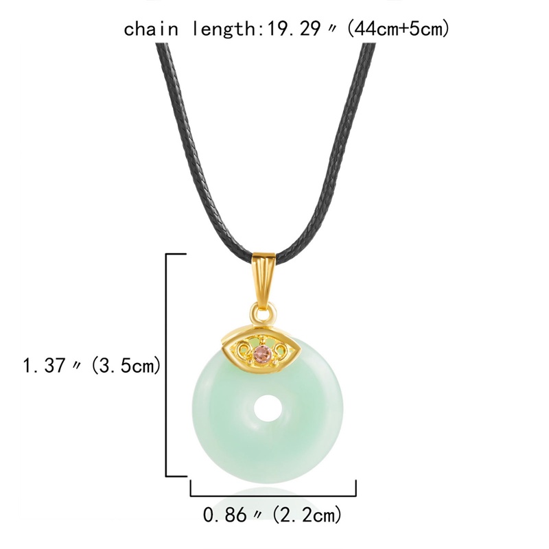 Fancyqube Kalung Liontin Giok Hetian Bahan 925 Silver Gaya China Untuk Hadiah