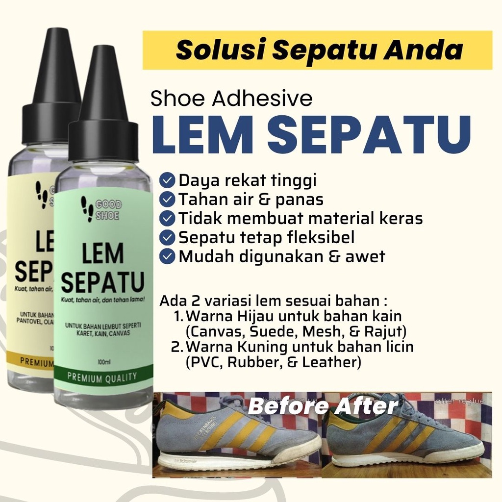 Jual Lem Perekat Sepatu Super Glue Perekat Kuat Tahan Lama Perawatan Sol Shoe Adhesive Bola