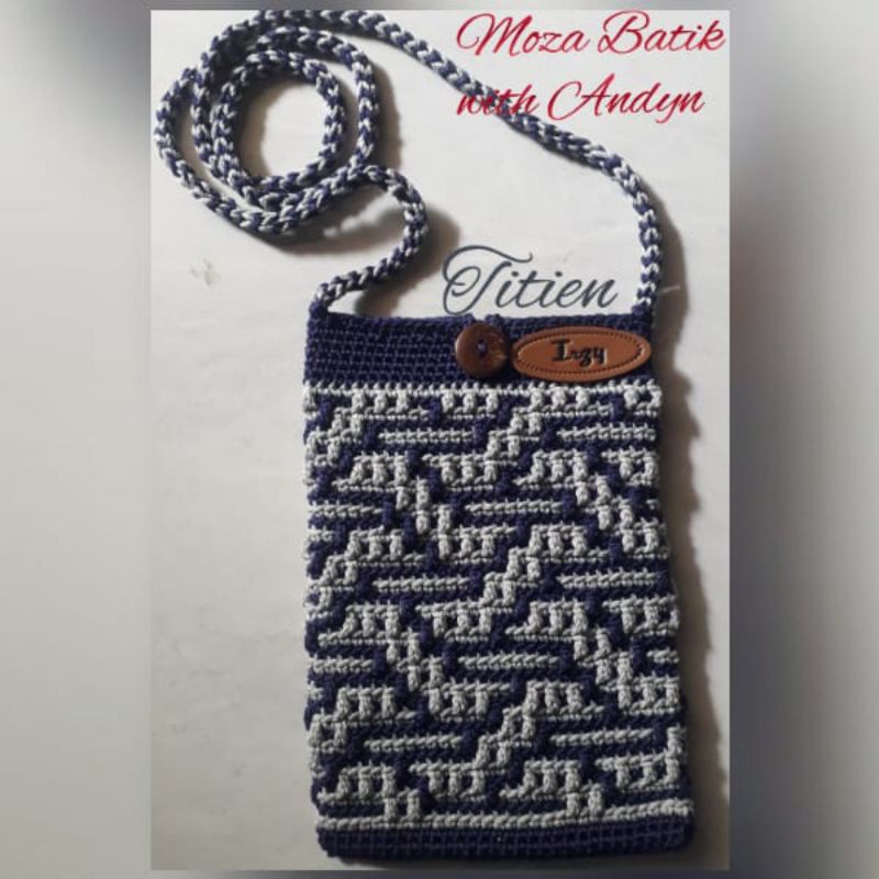 tas hp rajut/tas rajut/