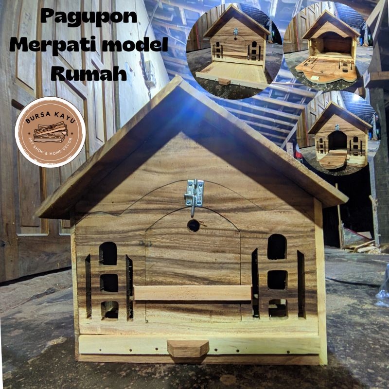 Gupon Merpati Ukir/ Rumah Burung Merpati / Rumah Burung Hantu