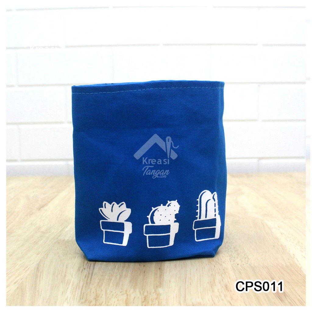 COVER POT / STORAGE MULTIFUNGSI POLOS SABLON CACTUS CPS011