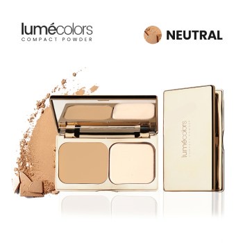 Lumecolors Compact Powder Bedak Padat Bertahan Hingga 16 Jam Shade Neutral