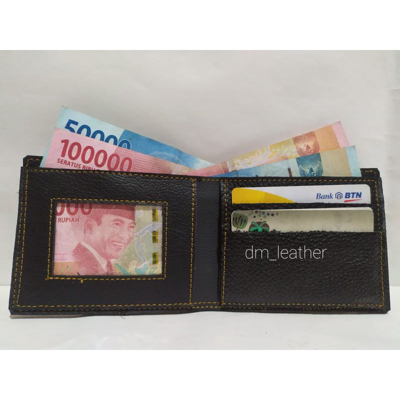 Dompet Pendek Pria Kullit Sapi Asli