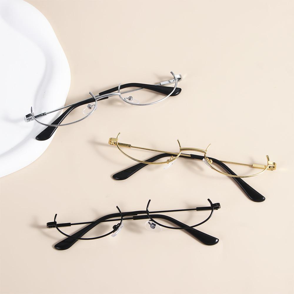 Frame Kacamata Half Frame Agustina Korea Lovely Tanpa Lensa Kacamata Cewe Pria Eyewear Spectacle Frame