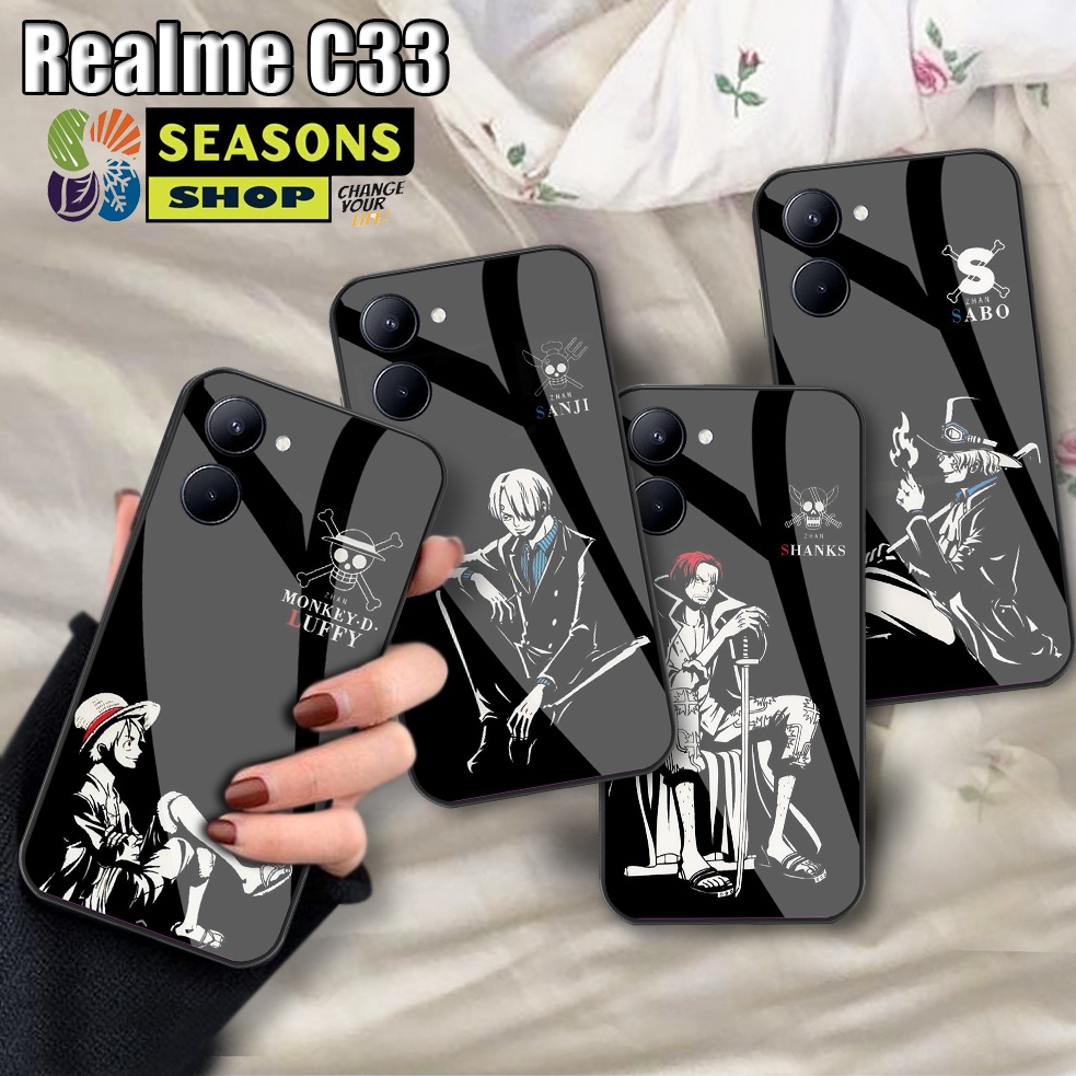 [Realme C33] Softcase Kaca Realme C33- Softcase Glass Glitter Realme C33 -  Softcase Realme C33  - C
