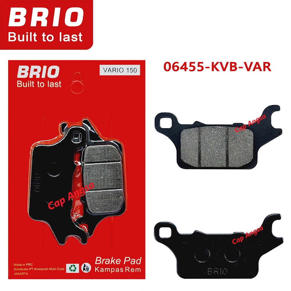 KAMPAS REM DEPAN CAKRAM DISPED DISK KANVAS REM VARIO 150 125 LED TECH NEW 06455 KVB BRIO BRAKEPAD