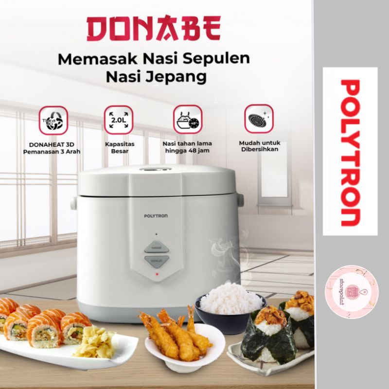Jual Polytron Rice Cooker Donabe 2 Liter PRC 1201 Shopee Indonesia