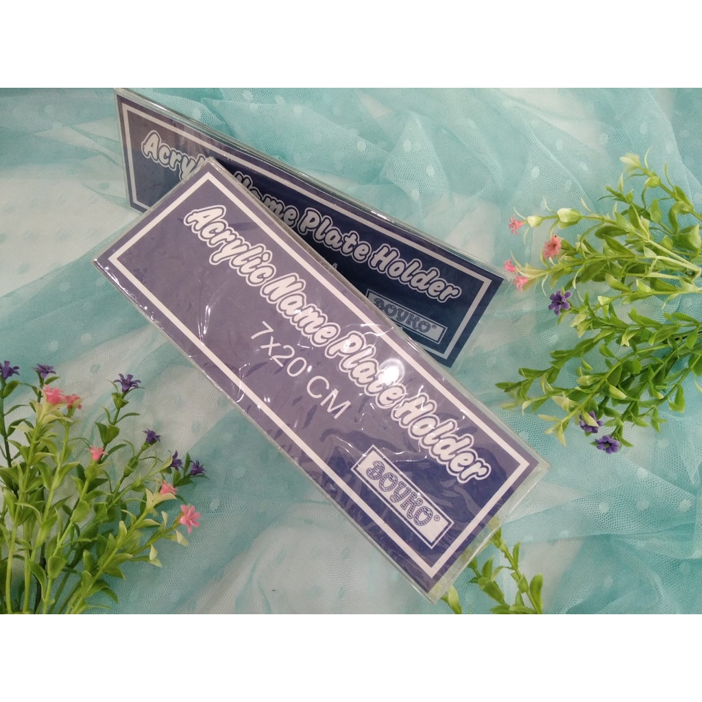 

ACRILIC BOYKO NAME PLATE 7X20 B/B