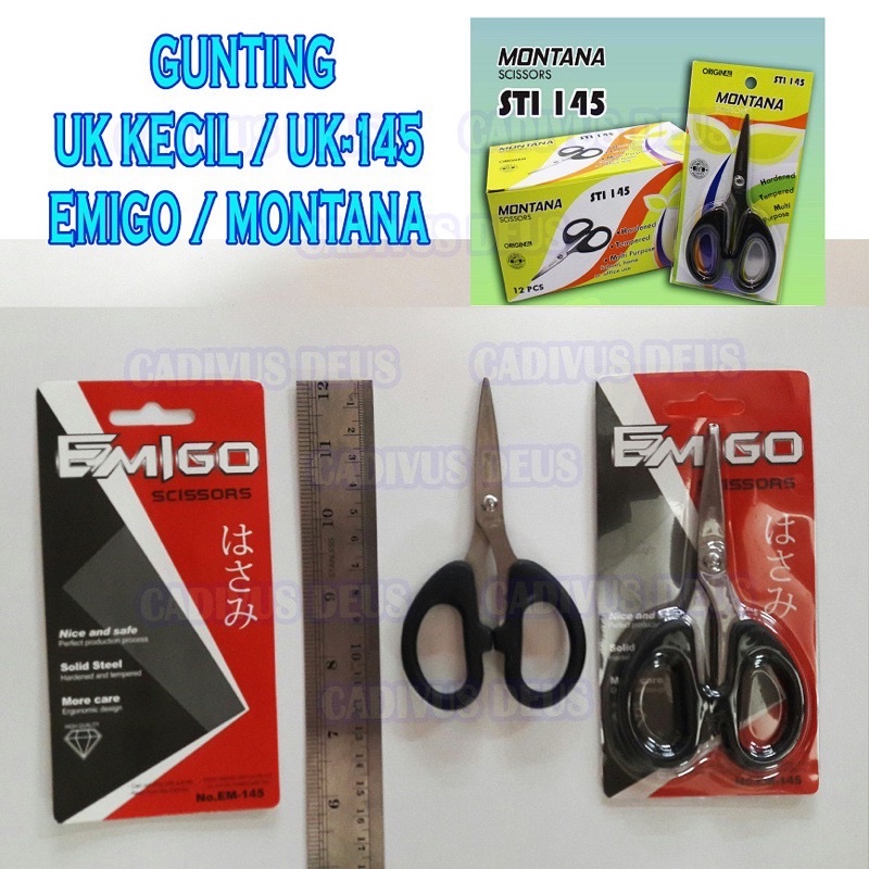 GUNTING EMIGO KECIL / GUNTING STAINLESS ANTI KARAT / GUNTING KERTAS