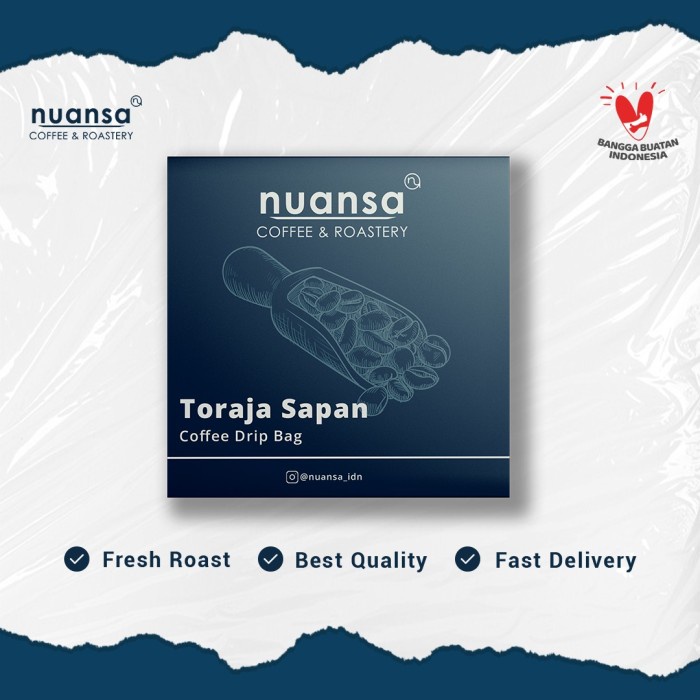 

NUANSA COFFEE DRIP BAG / FILTER BAG : TORAJA SAPAN