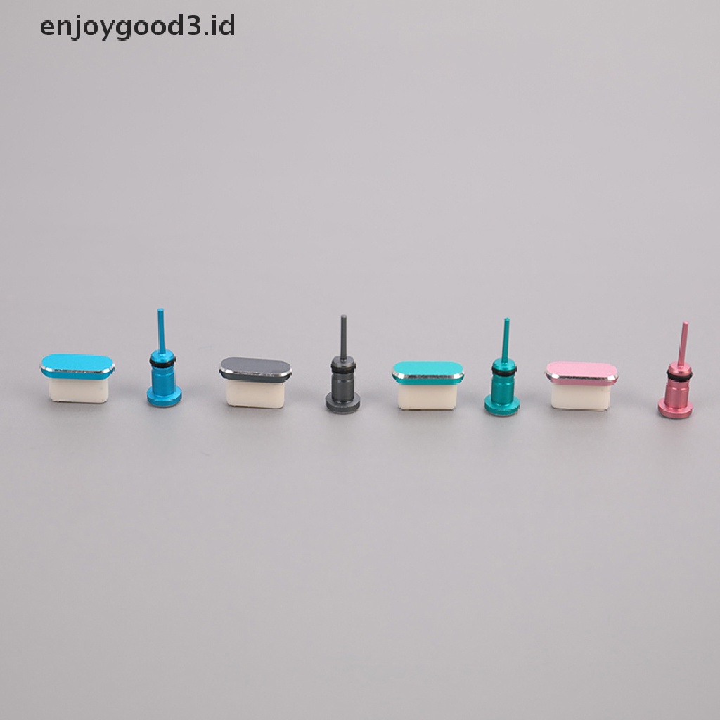 1 Set Port Pengisi Daya Ponsel Tipe C 3.5mm Earphone Jack Sim Card USB C Dust Plug