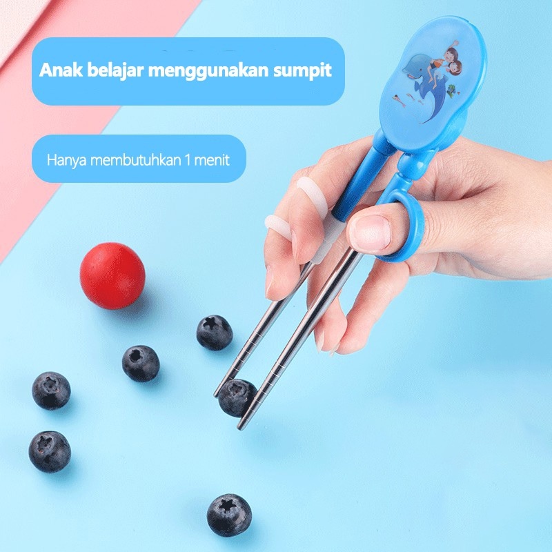 SUMPIT TRAINING KARAKTER LUCU Untuk ANAK BALITA /  Sumpit Anak Karakter / Sumpit Anak Belajar Makan Model Kartun