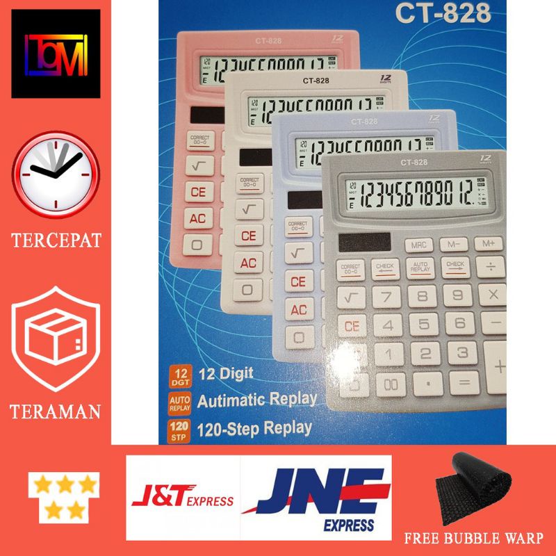 

Kalkulator Citizen CT-828 12 digit check & correct kondisi siap pakai