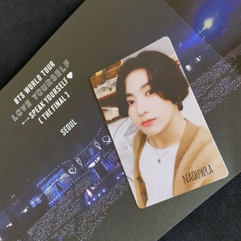 OFFICIAL RPC Jungkook (FREE Official Fold Poster) Random Photo Card DVD Love Yourself: Speak Yoursel