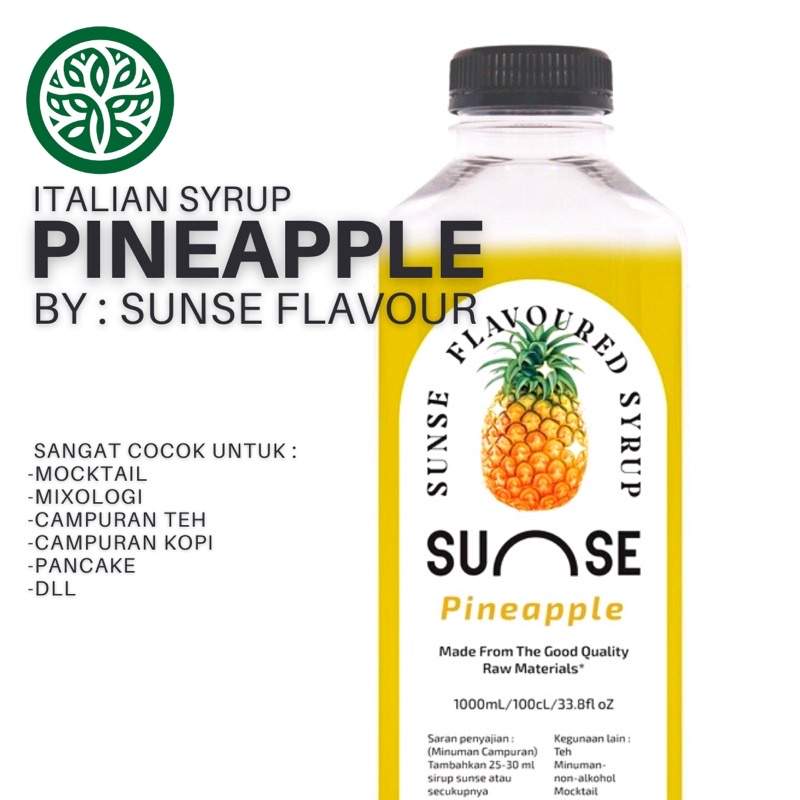 

ECOVILL COFFEE - Italian Syrup Pineapple By Sunse Flavour