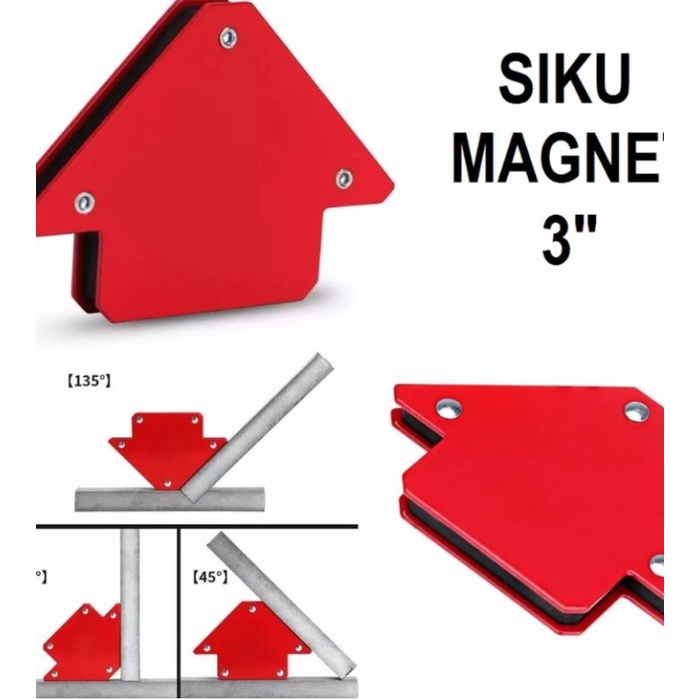 KDK Siku Magnet Las 3 Inch 25 Lbs, 4 Inch 50 Lbs KDK -Harga Per Pcs - 3Inch 25lbs