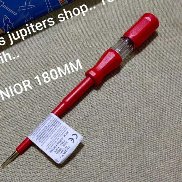 ORI UNIOR TESPEN TES PEN 140MM OBENG tes LISTRIK 140MM 140 MM UNIOR - UNIOR 140M 250V