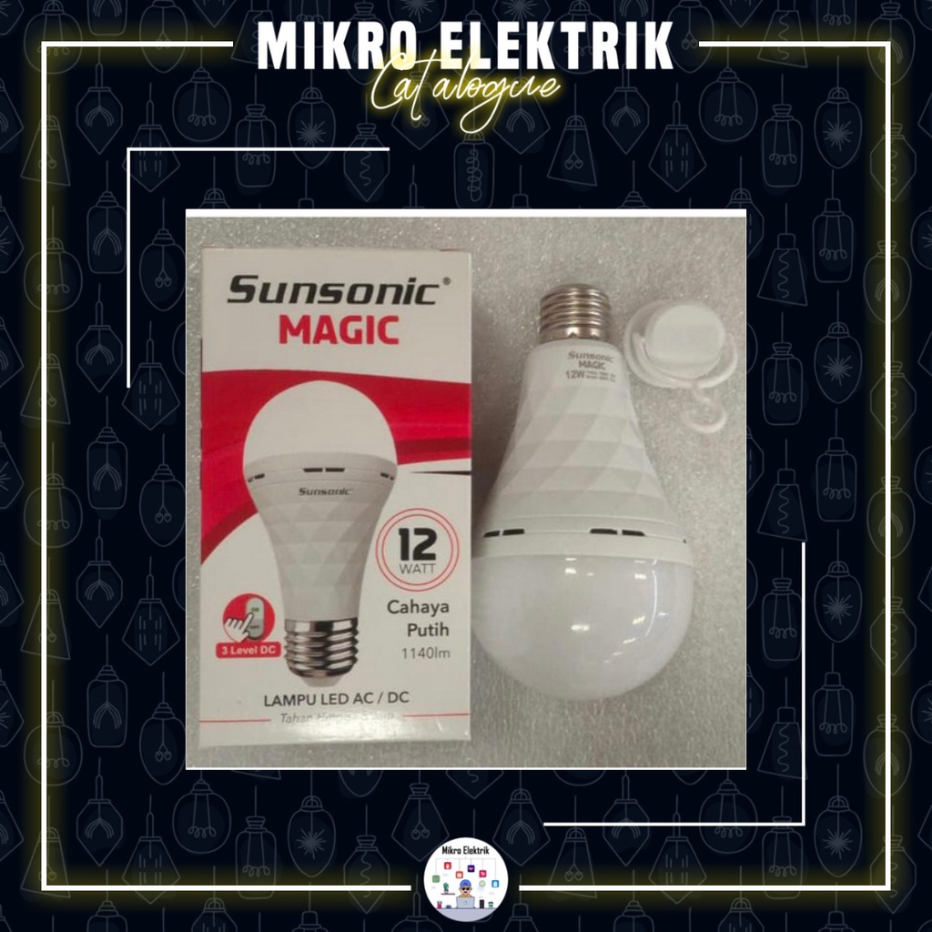 Lampu LED Sunsonic Magic Emergency 12 Watt
