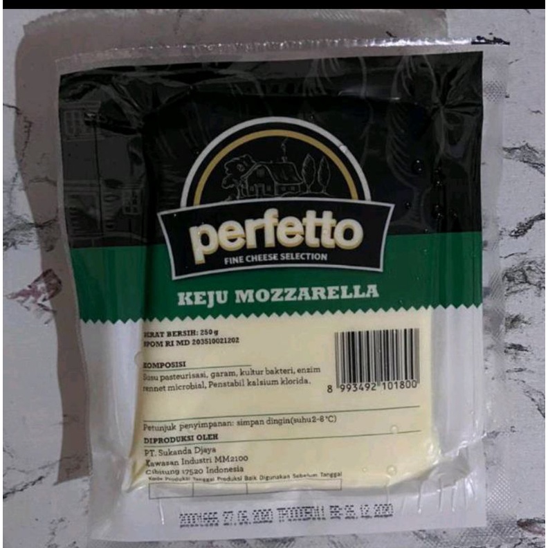 

Perfetto mozarella chess keju mozarella 250gr