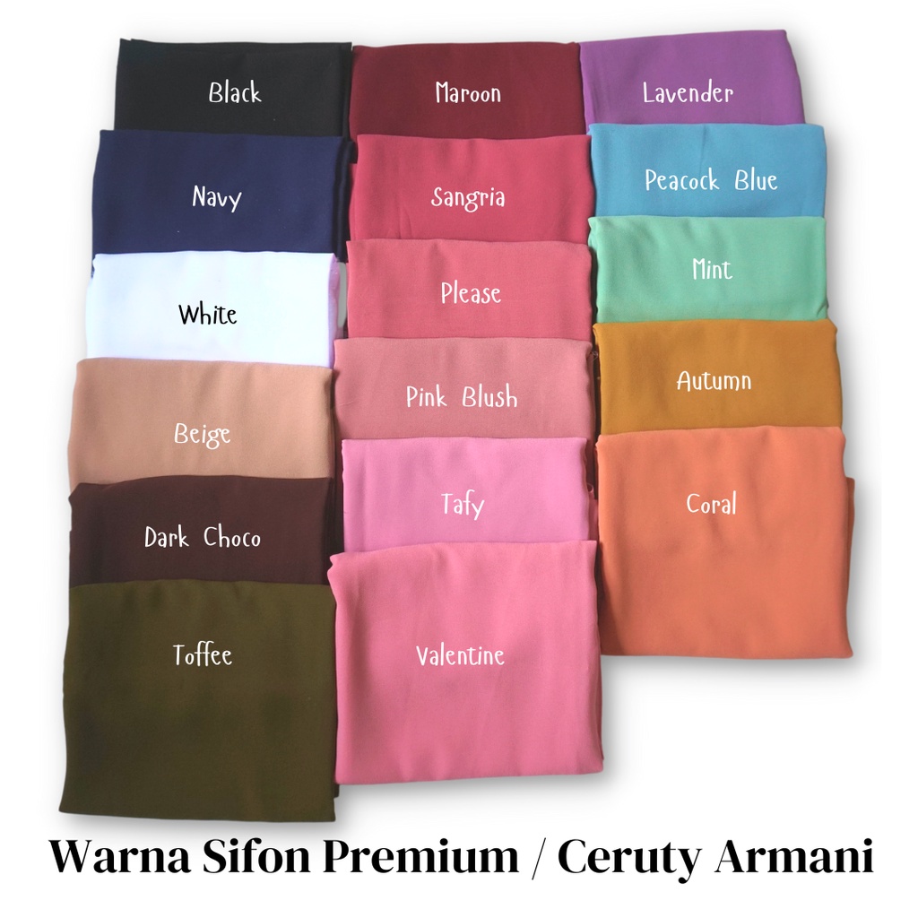 [185 x 75 cm] Pashmina Premium Armani by Halaa Exclusive