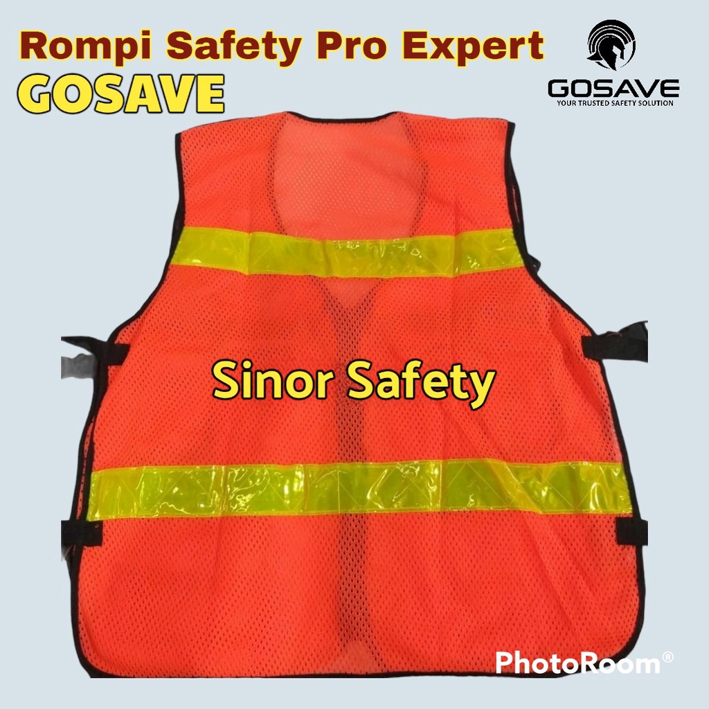 ROMPI SAFETY 6 KANTONG PRO EXPERT SAFETY VEST SCOTLIGHT JARING