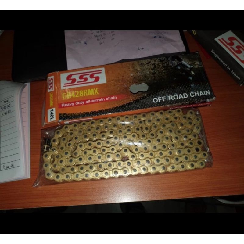 rante Rantai SSS Type HMX Gold 428 140 L Gold HMX