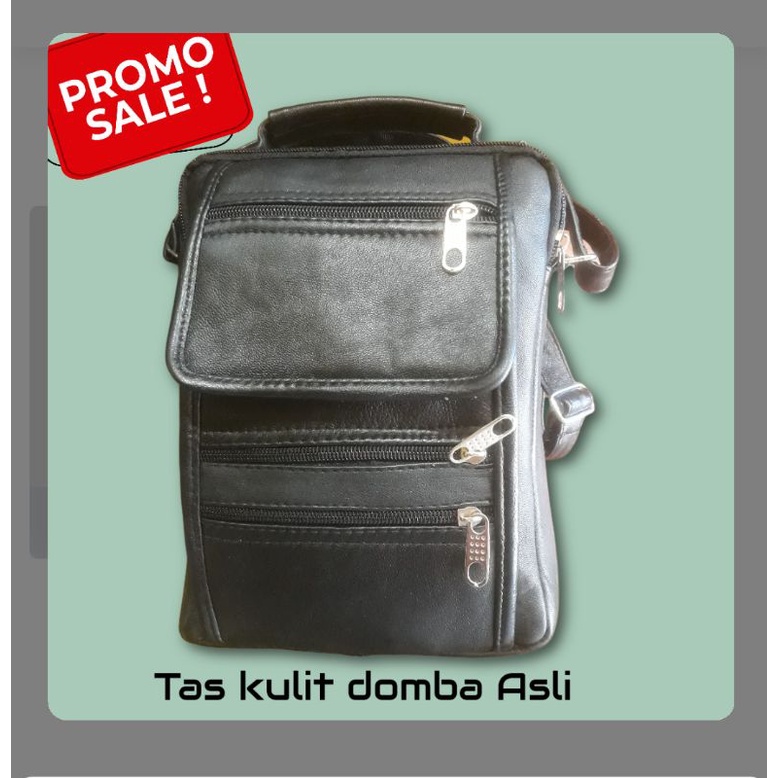 Tas solempang kulit domba asli