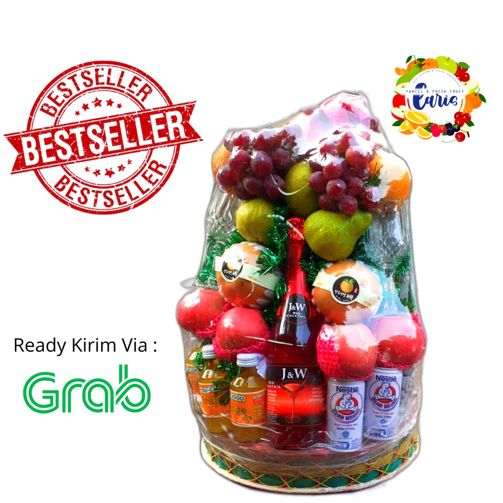 

Parcel Hampers Buah mix Minuman Gelas Botol Christmas Tahun Baru