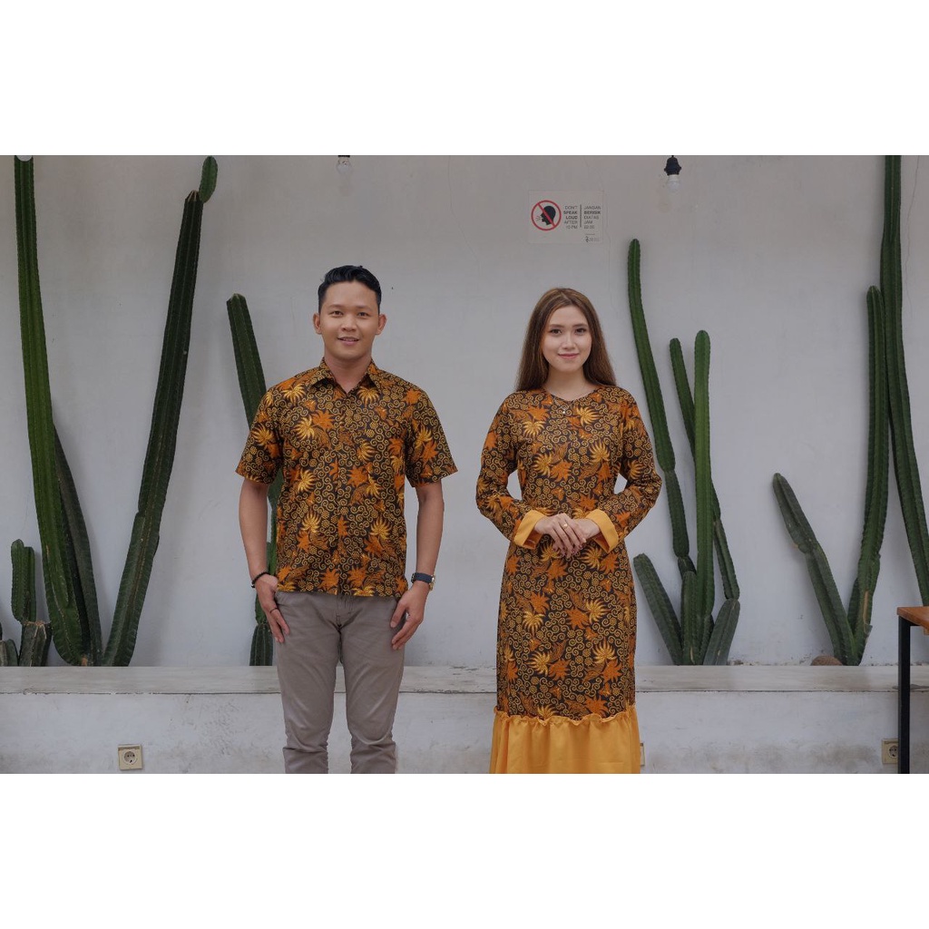 Setelan Sarimbit Batik Keluarga Motif Sogan Terbaru