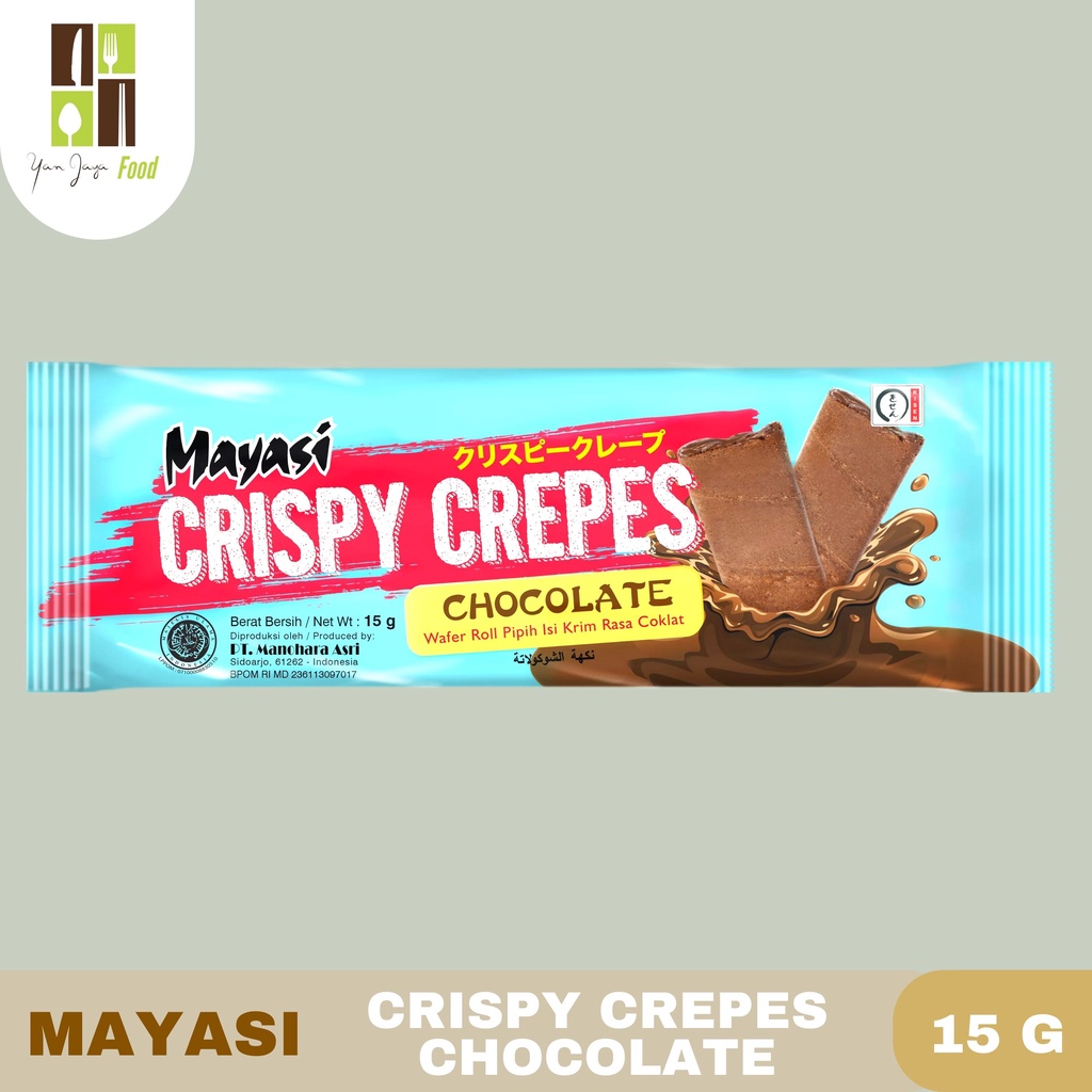 Mayasi Crepes 15gr [Banana/Chocolate/Strawberry/Pineapple] 12 Pcs