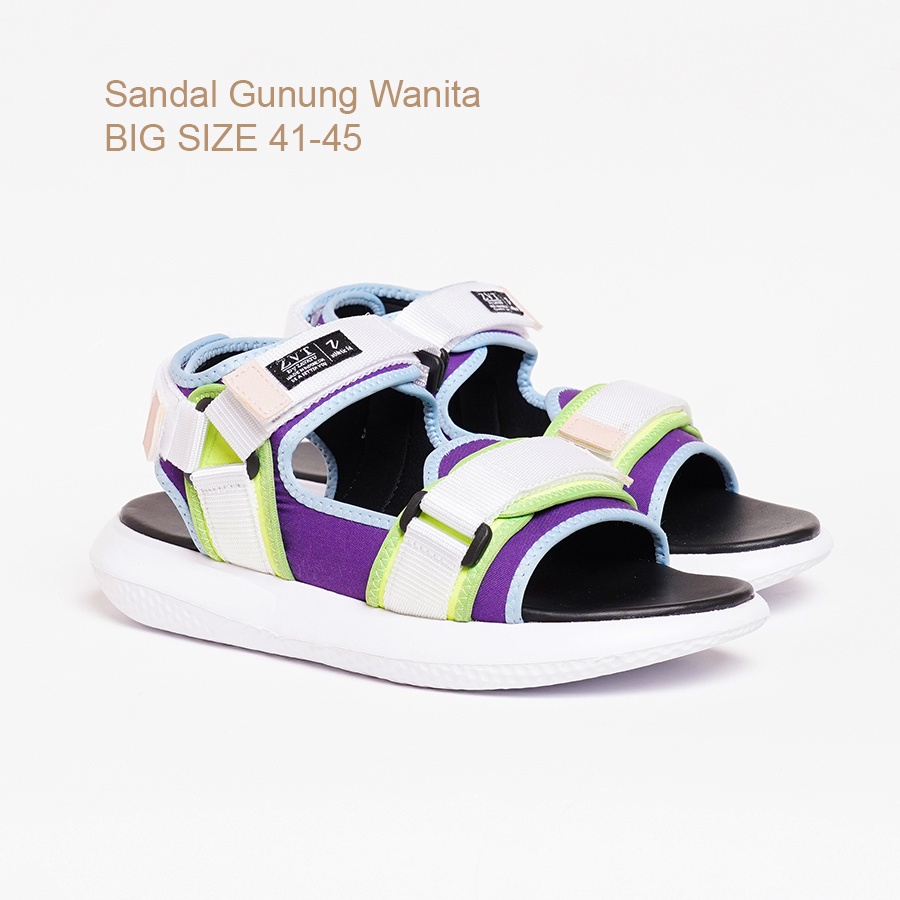 Sendal Gunung Wanita Big Size 41,42,43,44,45 / Sendal Cewek jumbo Traveling Outdoor Casual empuk