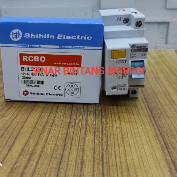 ELCB/RCCB SHIHLIN 1P+N 6A 30mA