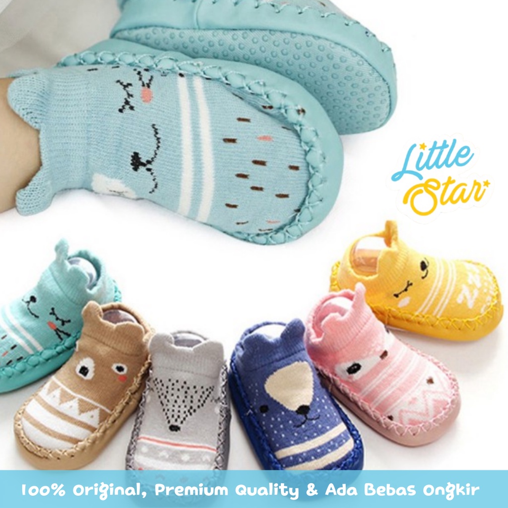 Sepatu Prewalker Anak Bayi Little Star Motif Hewan