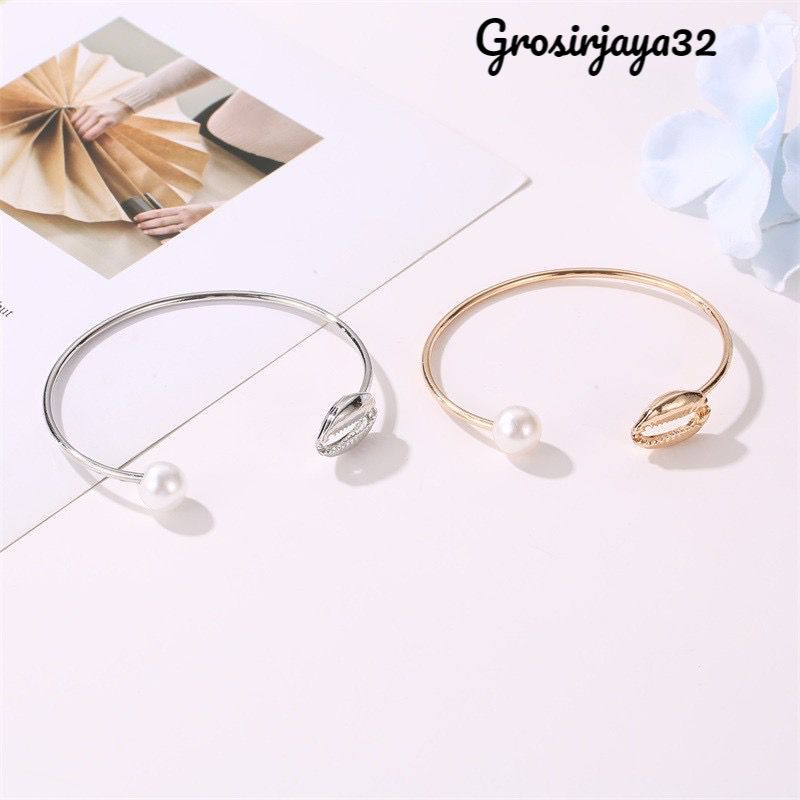 Gelang Tangan Wanita Motif Kerang Aksesoris Fashion Import