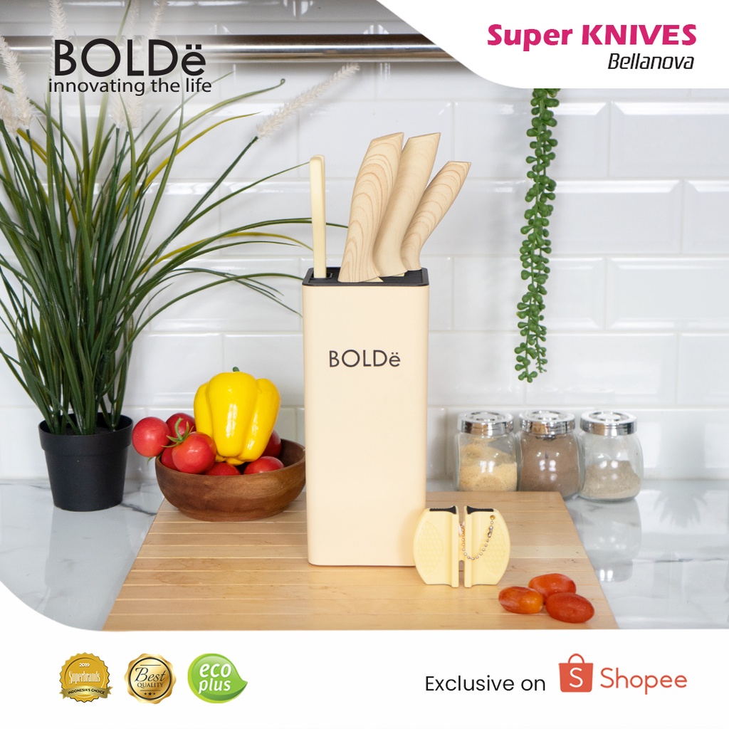 BOLDe Pisau / Super Knive Set Creamy X Shopee