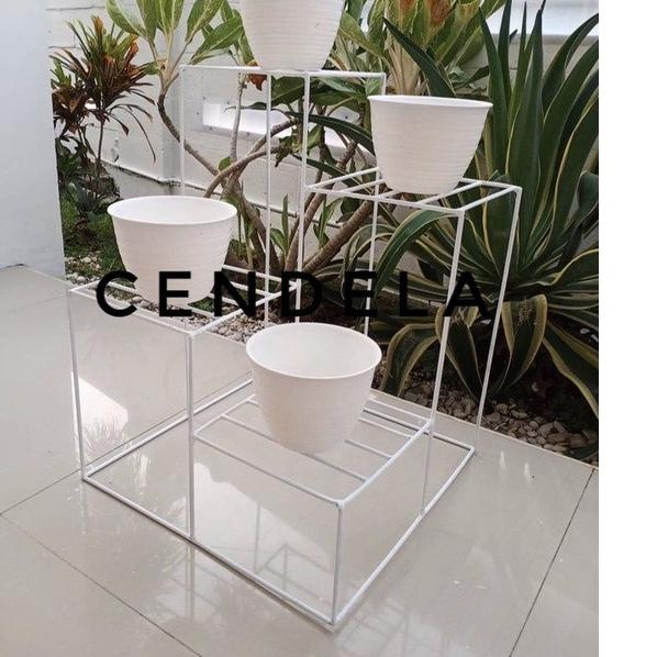 Paling Laris STANDING POT SUSUN 4, RAK BUNGA SUSUN 4 BESI 6MM SNI