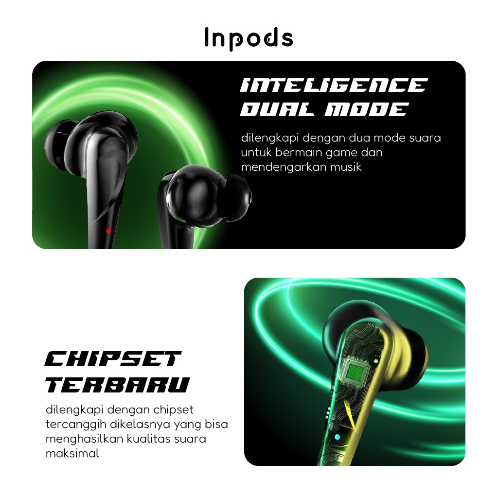 G Pods G11 Headset Hedset No Delay Bluetooth Gaming TWS Water Proof Earbud 5.1 Wireless Earphone Headphone