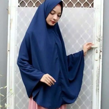 Jilbab Khimar Jumbo Size XXL Wolfis Tebal Grade A Pet Daily Instan