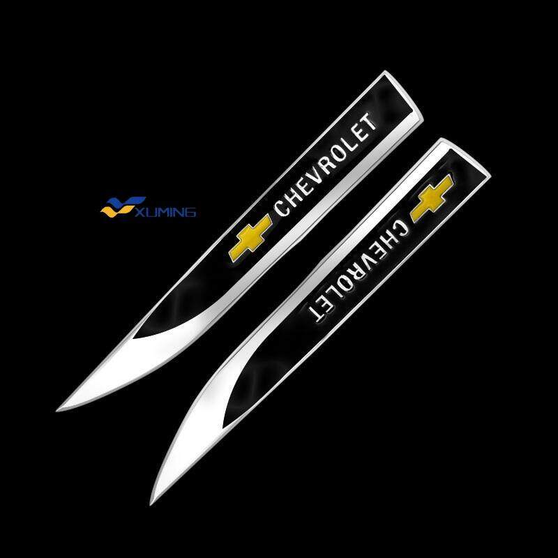 Xuming 2 Pcs Sticker Dekorasi Fender Samping Mobil Chevrolet Cruze Captiva Lacetti Aveo Niva Trax Onix