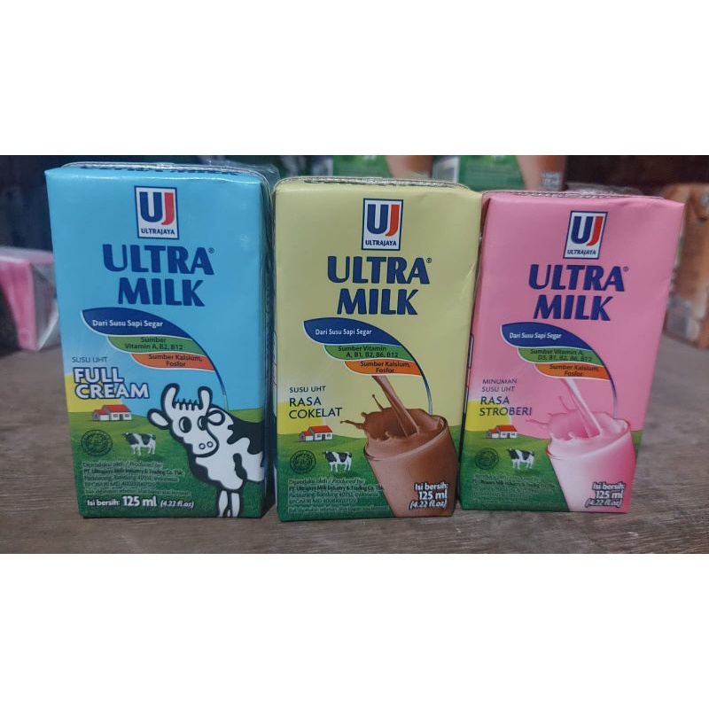 

Susu Ultra jaya uht 125ml | coklat | fullcream | strowberry