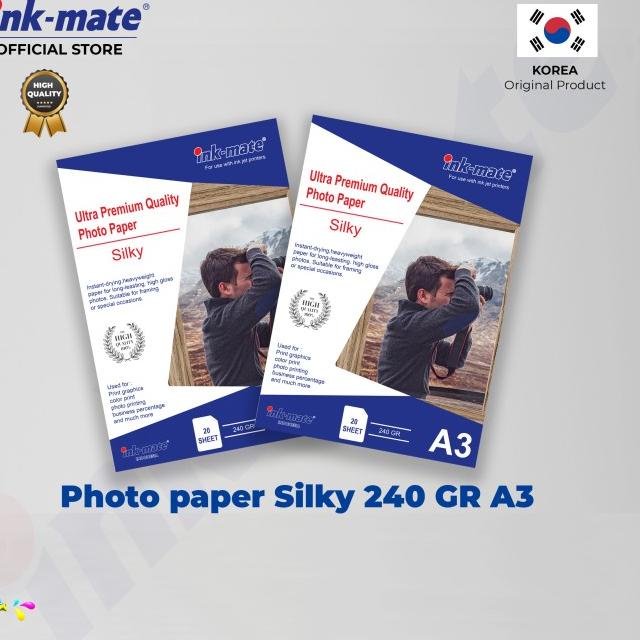 

Kertas Foto Inkmate Photo Paper Silky A3 240gr