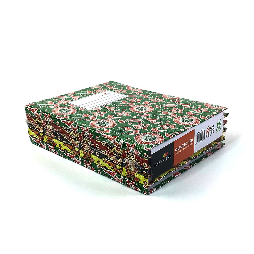 

BUKU TULIS PAPERLINE HARDCOVER QUARTO [ 100 LEMBAR ]
