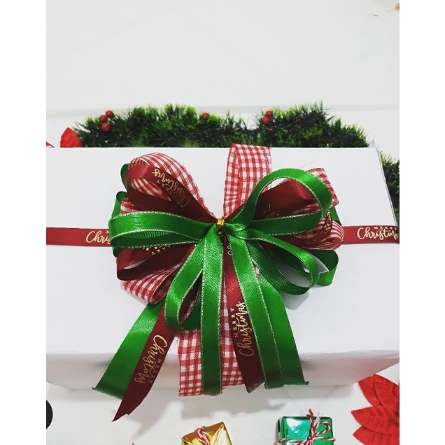 

Pita Hias Natal Siap Pakai/ Pita Jadi Natal Siap Pakai/PitaKadoNatal/Pita Hamper Natal