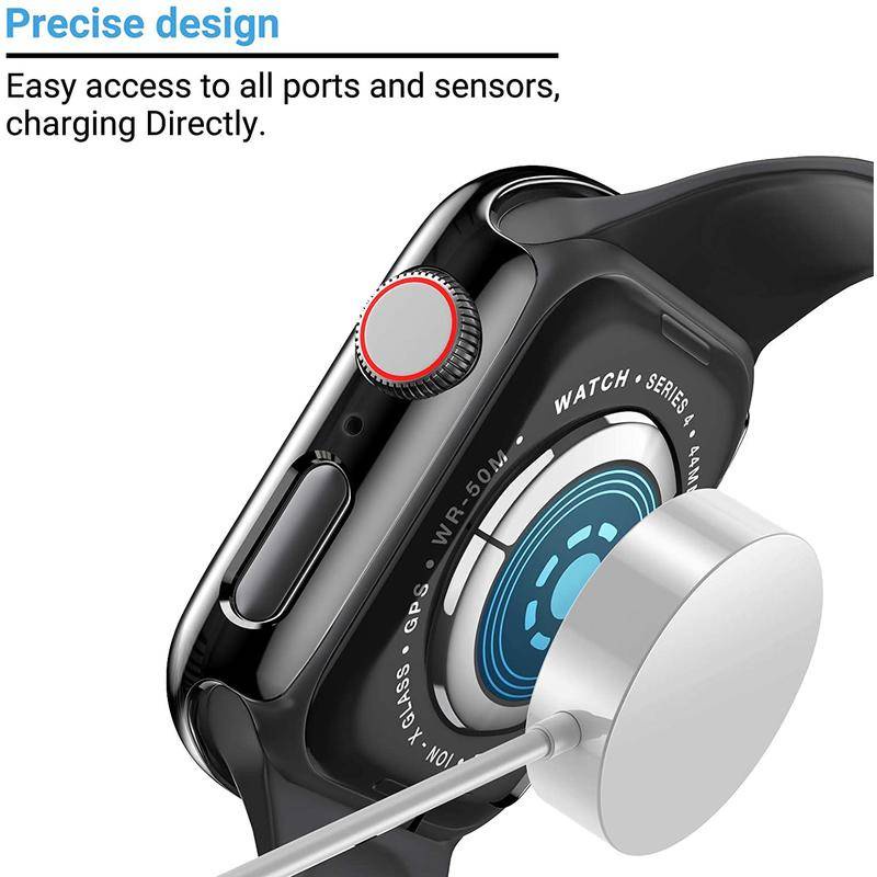 Pelindung Layar Bahan Kaca Electroplated Untuk Apple Watch Seri 8 7 6 5 4 3 2 1 SE2 Ukuran 49mm 45mm 41mm 42mm 40mm 38mm