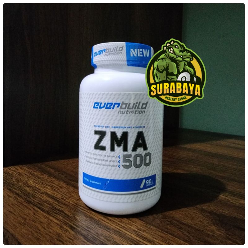 Everbuild ZMA 500 90 Capsules Testosteron Booster Testo Boost EB Nutrition