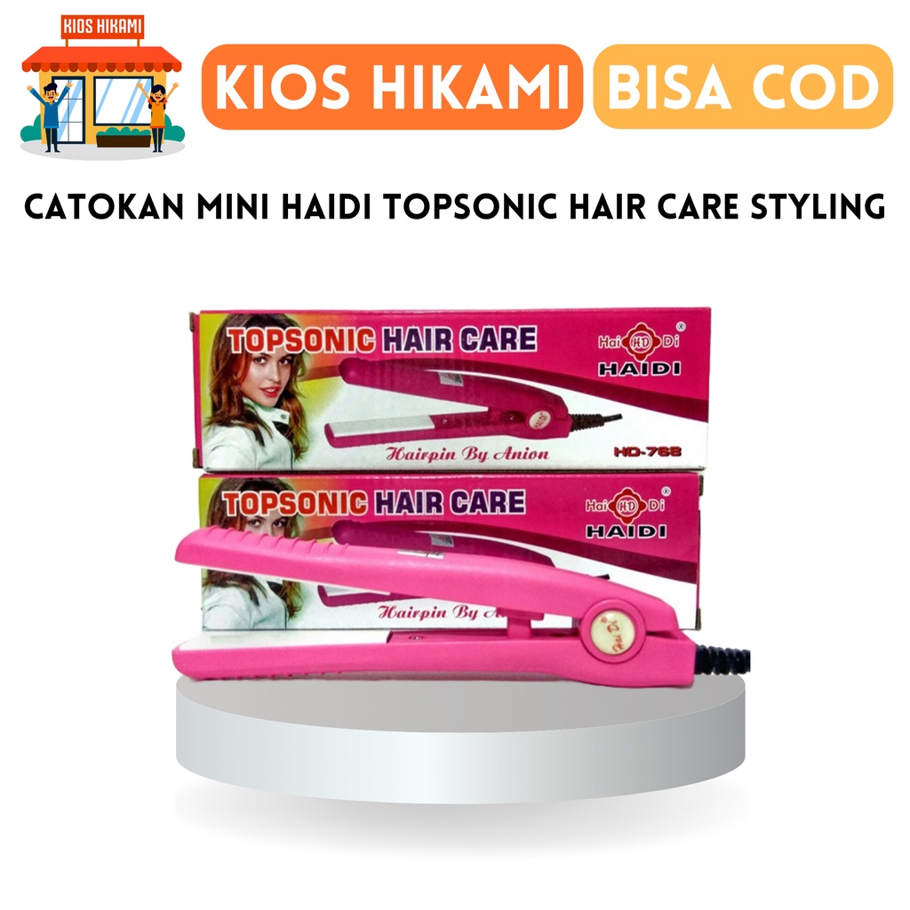 Catok Catokan Mini Haidi Pelurus Rambut Catokan Haidi original dan Sealer Plastik Catok Salon Hair Styling Pelurus Rambut Murah COD