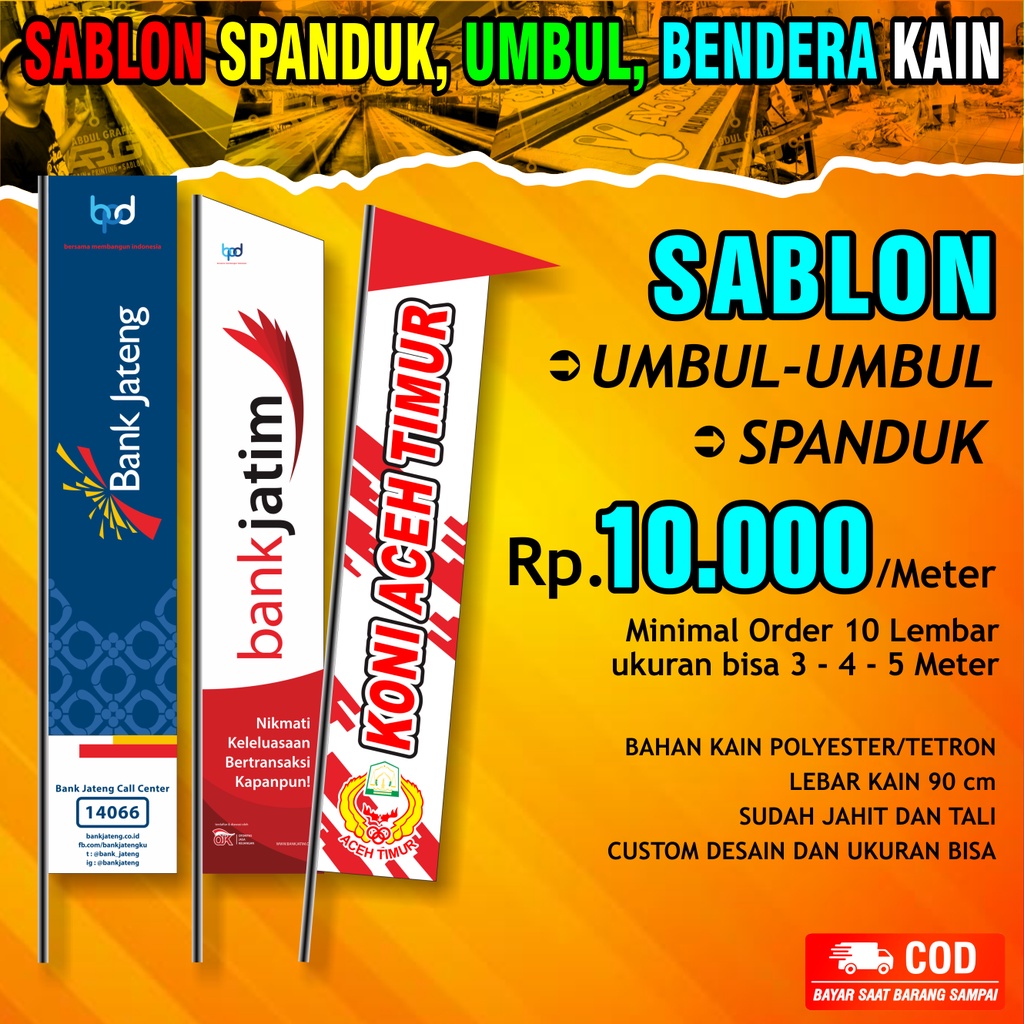 SABLON UMBUL-UMBUL CETAK UMBUL-UMBUL  SABLON UMBUL-UMBUL KAIN SABLON KAIN