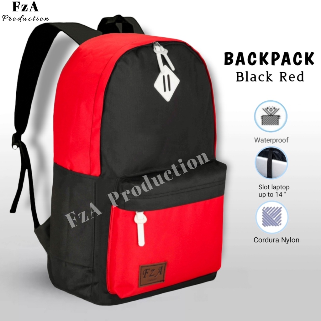 FzA Official - Tas Ransel Distro Casual Pria Wanita / Tas Ransel Laptop Backpack Sekolah Kuliah Distro Original Tas Punggung Laptop - BRTP