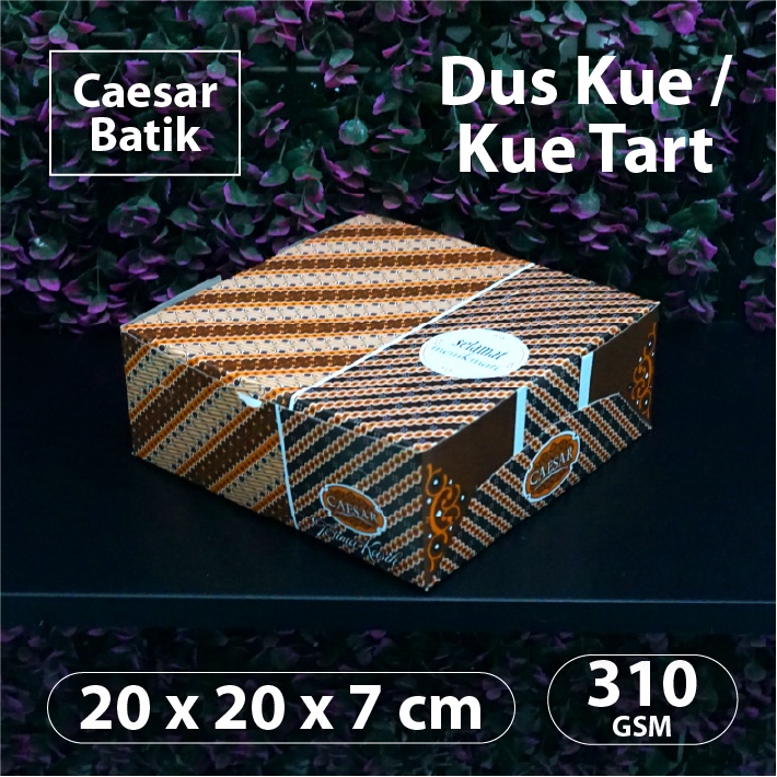Dus Motif 20 x 20 x 7 cm - Caesar Batik - Dus Kue - Cake Box
