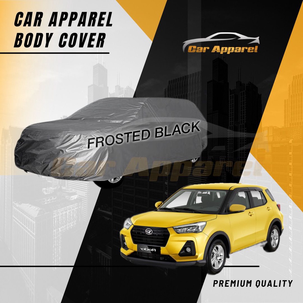 Sarung Mobil Daihatsu Rocky Black Premium / Body Cover Daihatsu Rocky